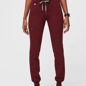 FIGS Burgundy Zamora Jogger Scrub Pants